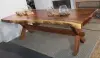 Artikelbild 4 des Artikels “Massivholztisch Suar mit Holzbeinen Modell X, 251cm Länge, 108cm max. Breite, 82cm Höhe. Tischplatte hat eine Stärke von 7,5cm “